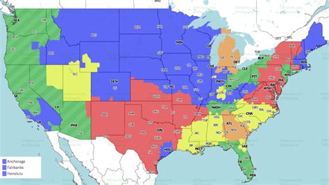 Arizona Cardinals, Atlanta Falcons, Baltimore Ravens, Buffalo. . Nfl broadcast map